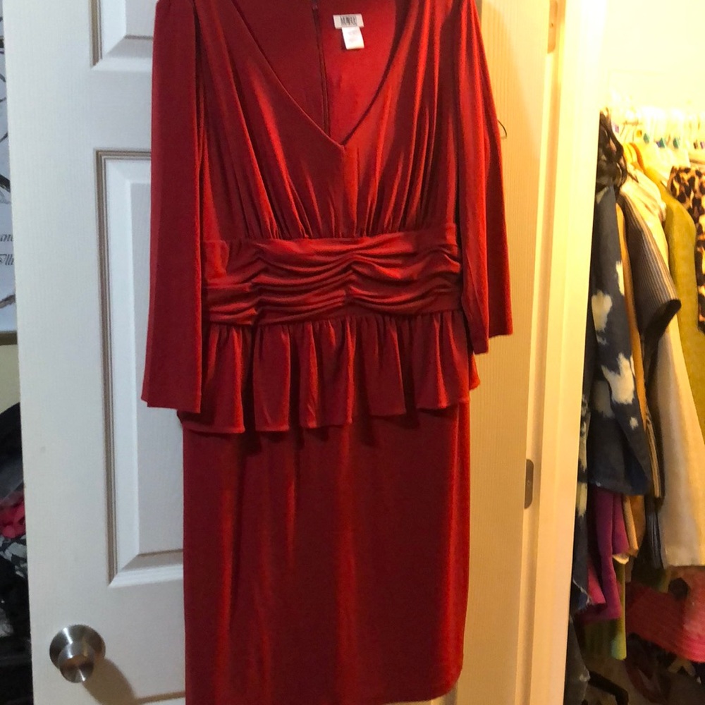 Red sophisticated dress
